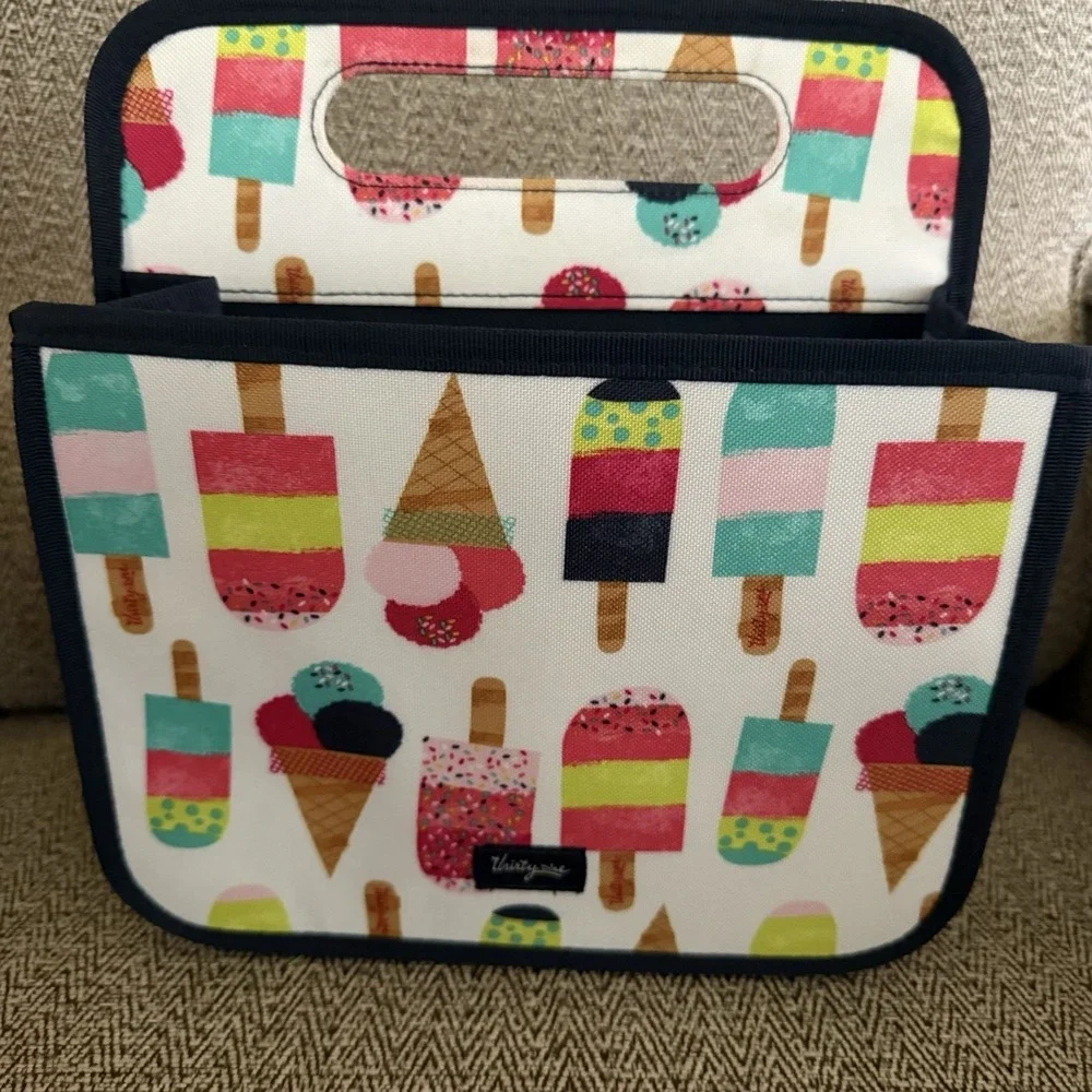 Thirty-One Double Duty Caddy Sweet Sprinkles Ice Cream 31 Totes
